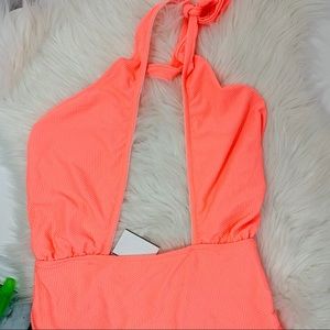 TopShop sexy one piece Coral Pink color